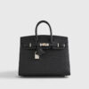 Hermès Birkin 25 Epsom Black Electrum Sellier