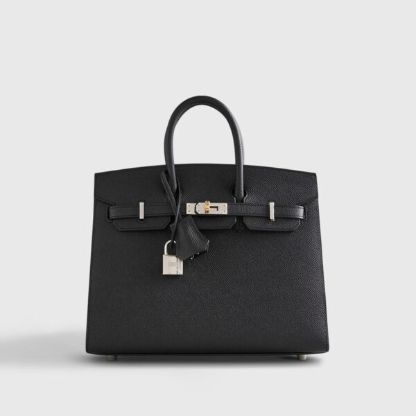 Hermès Birkin 25 Epsom Black Electrum Sellier