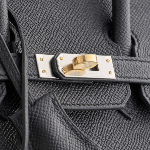 Hermès Birkin 25 Epsom Black Electrum Sellier