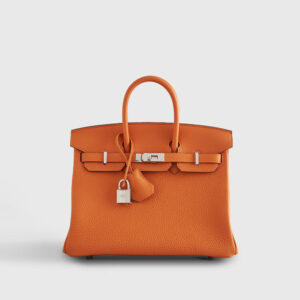 Hermès Birkin 25 Togo Orange Palladium Hardware