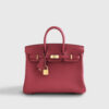Hermès Birkin 25 Togo Rubis Gold Hardware
