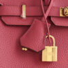 Hermès Birkin 25 Togo Rubis Gold Hardware