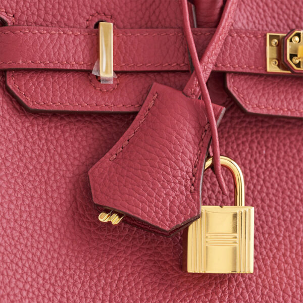 Hermès Birkin 25 Togo Rubis Gold Hardware