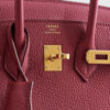 Hermès Birkin 25 Togo Rubis Gold Hardware