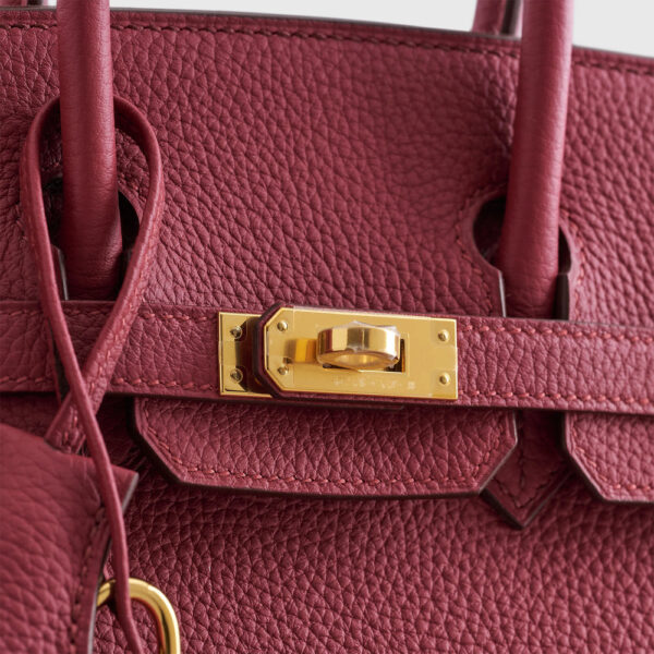 Hermès Birkin 25 Togo Rubis Gold Hardware