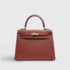 Hermès Kelly 25 Epsom Rouge H Electrum Sellier