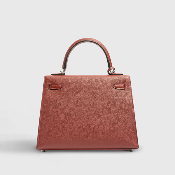 Hermès Kelly 25 Epsom Rouge H Electrum Sellier
