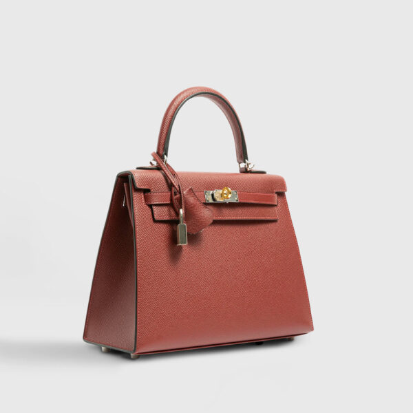 Hermès Kelly 25 Epsom Rouge H Electrum Sellier