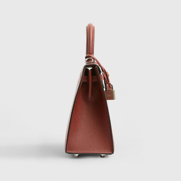 Hermès Kelly 25 Epsom Rouge H Electrum Sellier