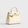 Hermès Kelly 25 Epsom Craie Sellier Gold Hardware