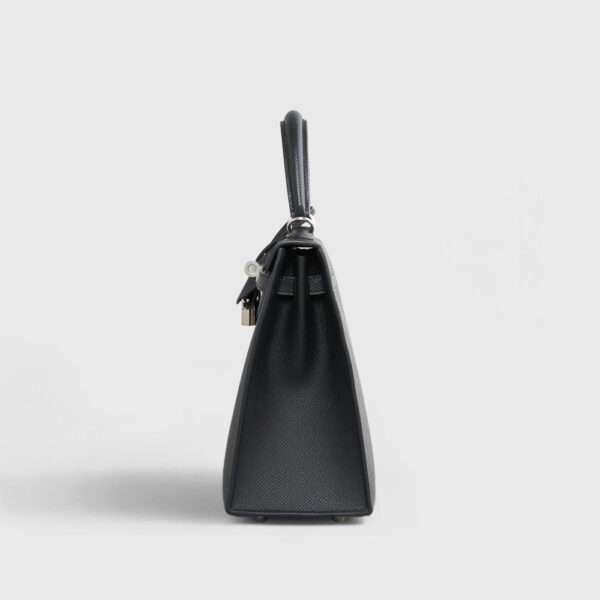 Hermès Kelly 25 Epsom Black Sellier Palladium Hardware