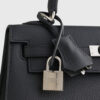 Hermès Kelly 25 Epsom Black Sellier Palladium Hardware