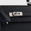 Hermès Kelly 25 Epsom Black Sellier Palladium Hardware