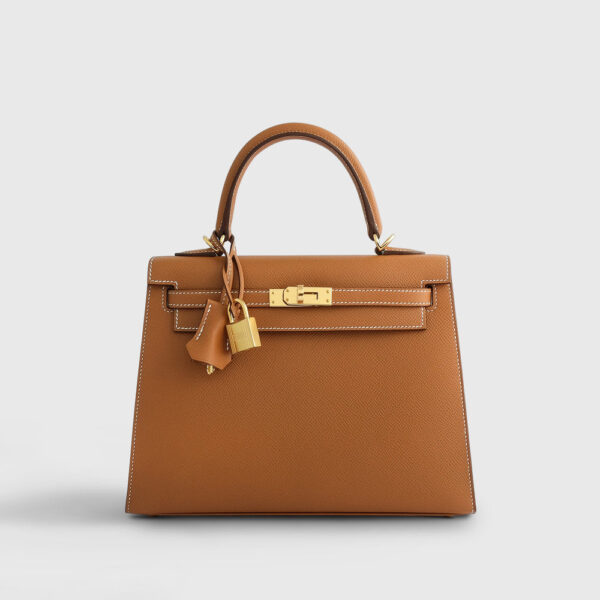 Hermès Kelly 25 Epsom Gold Sellier Gold Hardware