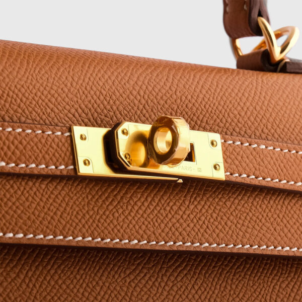 Hermès Kelly 25 Epsom Gold Sellier Gold Hardware