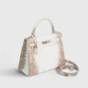 Hermès Kelly 25 Croc Himalaya Palladium Hardware