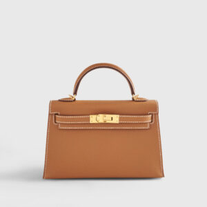 Hermès Kelly Mini Epsom Gold Sellier Gold Hardware