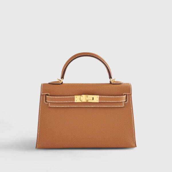Hermès Kelly Mini Epsom Gold Sellier Gold Hardware