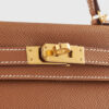 Hermès Kelly Mini Epsom Gold Sellier Gold Hardware