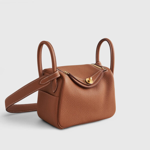 Hermès Lindy 20 Clemence Gold Gold Hardware