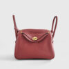 Hermès Lindy 26 Clemence Rouge H Gold Hardware