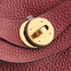 Hermès Lindy 26 Clemence Rouge H Gold Hardware
