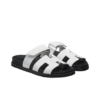 Hermes Chypre flat sandals, women's, white.
