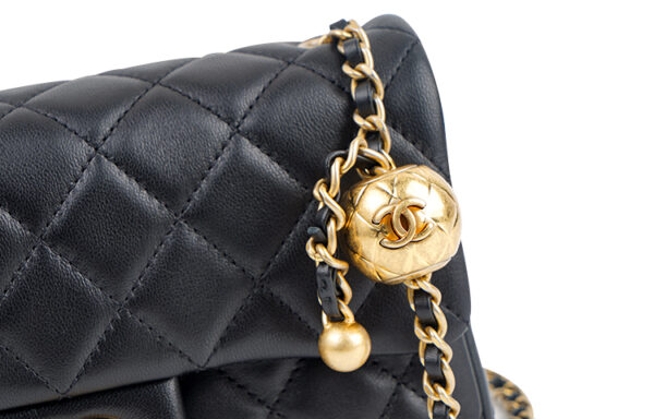 ⑩Chanel Classic Flap Mini with Gold Ball Chain